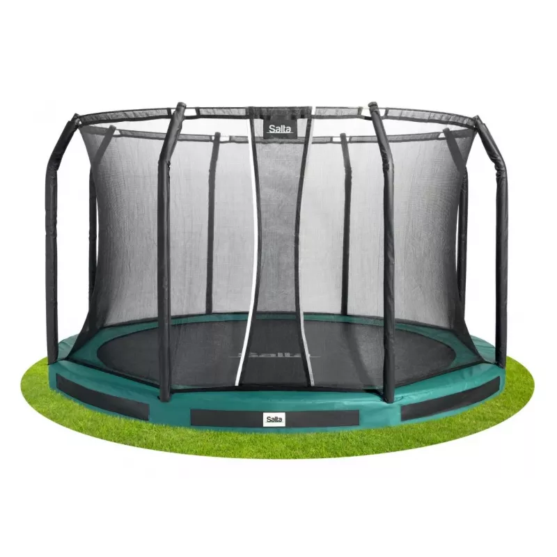 SALTA Premium Ground Combo Trampoline 427 cm Green