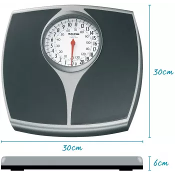 Salter 148 BFEU12 mechaninės svarstyklės, balta, 130 kg talpa, analoginis ciferblatas
