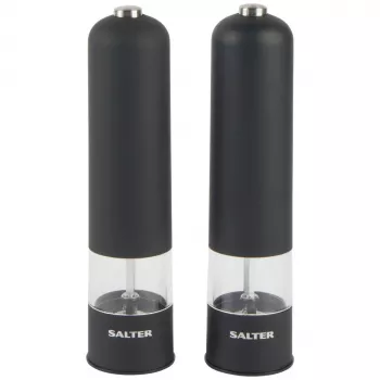 Salter 7524 BKXRUP3 Soft-Touch elektrinių malūnėlių rinkinys, matinė juoda