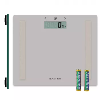 Salter 9113 GFEU12 Compact Glass Analyser svarstyklės vonios kambariui, pilka