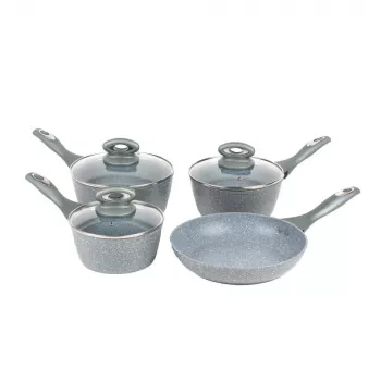 Salter BW04151G1EU7 Timeless Collection Nerūdijančio plieno 5 dalių puodų ir keptuvių rinkinys