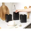 Salter BW14370 Alchemy 3-Piece Canister Set, Black
