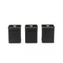 Salter BW14370 Alchemy 3-Piece Canister Set, Black