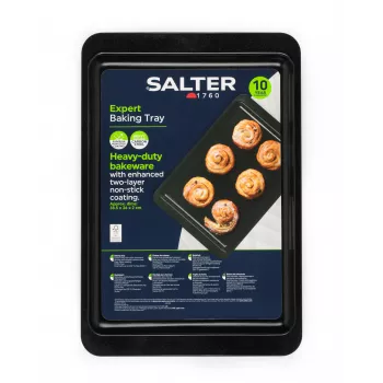 Salter BW14526 Expert Baking Tray – anglinio plieno nelipanti stačiakampė kepimo skarda, atspari 220°C temperatūrai, anglies spalvos