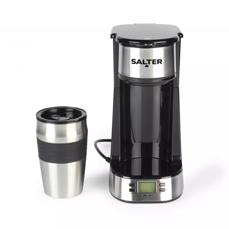 Salter EK2732FVDE Skaitmeninis Kavos Virimo Aparatas - 1.5 l, 12 puodelių, juodas ir sidabrinis