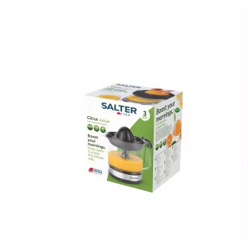 Salter EK5025FVDE elektrinė citrusinių vaisių spaustuvė, 60 W, 1.2 l, juoda/sidabrinė