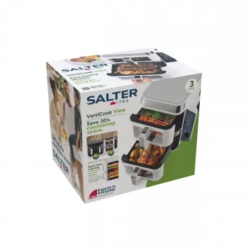 Salter EK6534WHTVDE VertiCook View Oro Kepimo Orkaitė 11L 1800W Balta