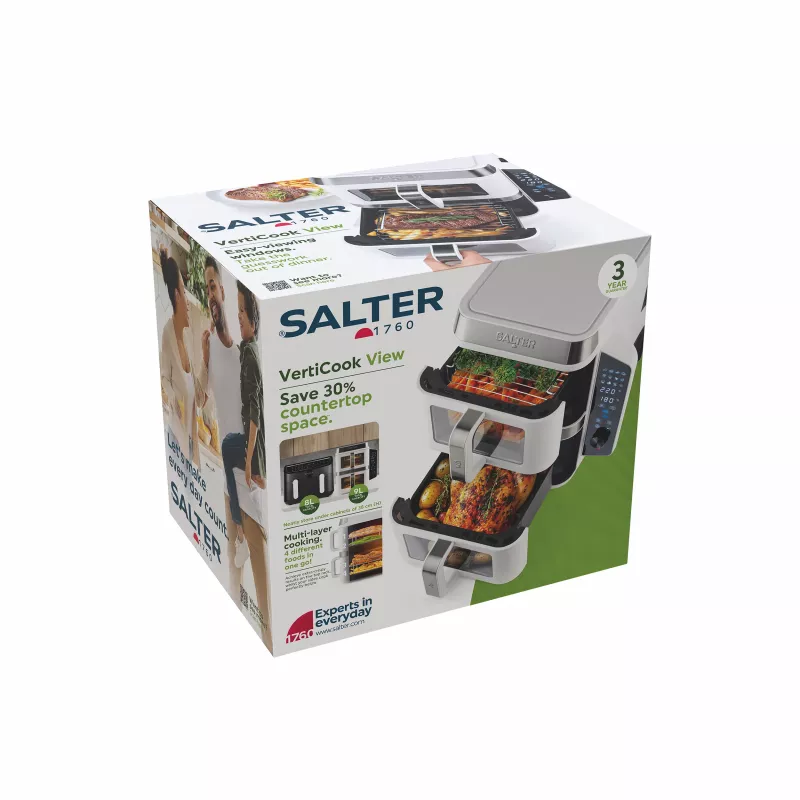 Salter VertiCook View EK6534WHTVDE karšto oro gruzdintuvė