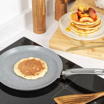 Salter Marblestone 25cm blyninė – itin nelipni, tinkama indukcijai, pilka