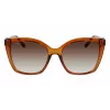 Salvatore Ferragamo SF1026S-261 moteriški katinėlio formos akiniai nuo saulės Havana rudi gradientiniai 54mm