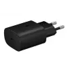 Samsung 25W USB-C Super Fast Charging kelioninis adapteris su USB-C į USB-C kabeliu - juodas