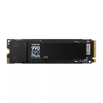 Samsung 990 EVO Plus 4TB M.2 PCIe 4.0 NVMe SSD, 7150 MB/s skaitymo, 6900 MB/s rašymo, 1,35M IOPS, juodas