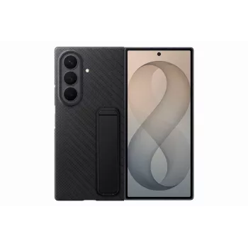 Samsung EF-XF976SBEGWW Carbon Standing Case, skirtas Galaxy Z Fold8 Ultra – juoda, su S Pen lizdu ir atrama