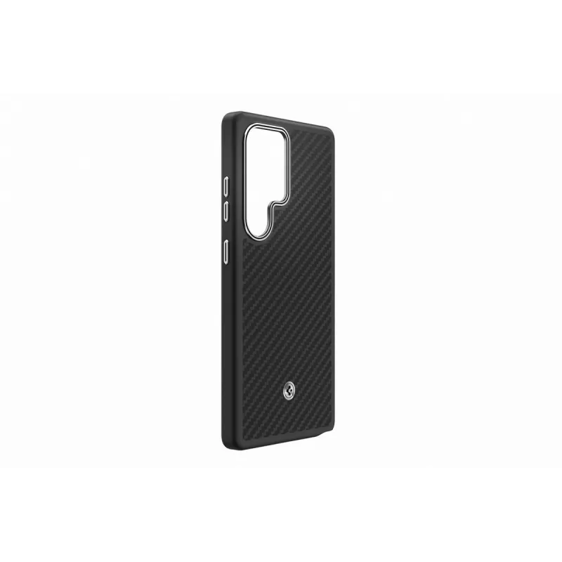 Samsung Enzo Aramid dėklas Galaxy S25 Ultra - juodas sidabrinis