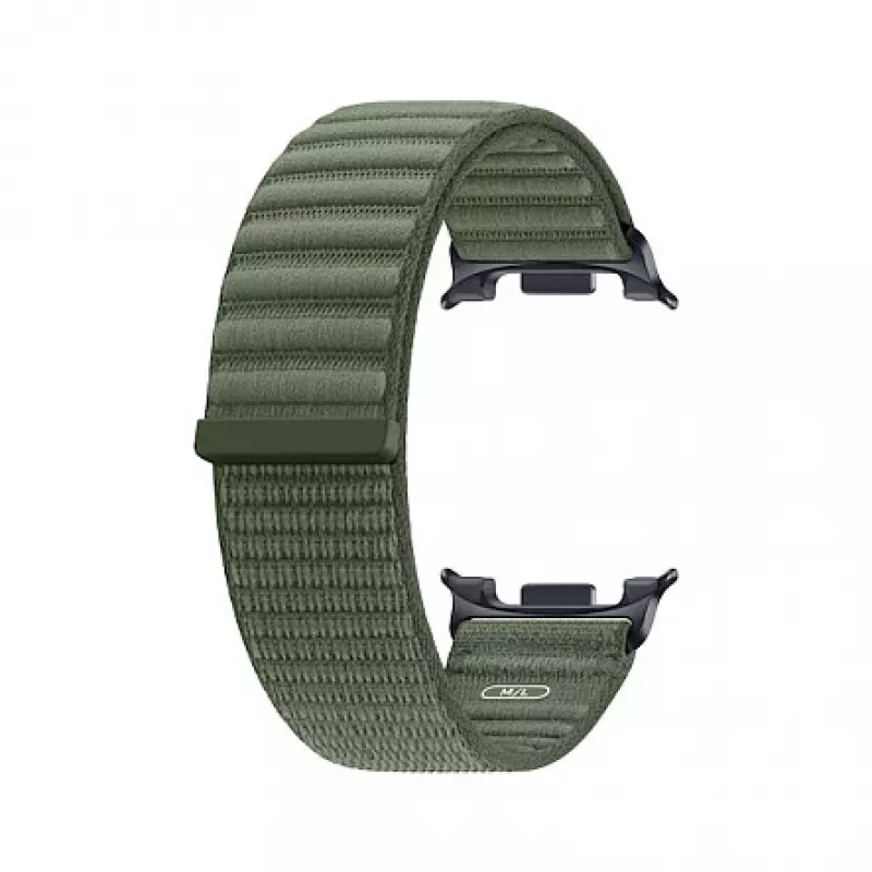 Samsung Fabric Band (M/L) Galaxy Watch9 & Watch8 – Olive Woven Nylon Smartwatch Strap