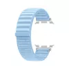 Samsung Fabric Band (S/M) Blue, skirtas Galaxy Watch8 ir Watch9 – austas laikrodžio dirželis, 20 mm plotis, lipnus užsegimas
