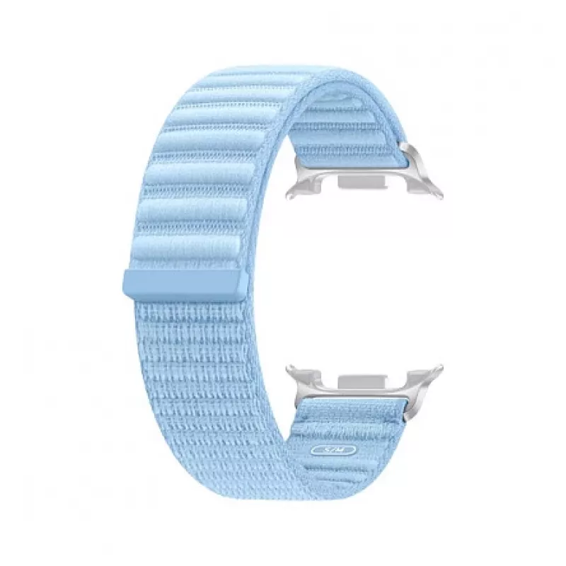 Samsung Fabric Band (S/M) Blue, skirtas Galaxy Watch8 ir Watch9 – austas laikrodžio dirželis, 20 mm plotis, lipnus užsegimas