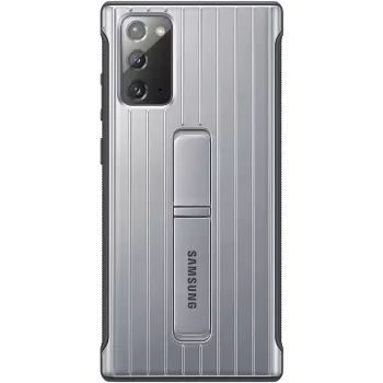 Samsung Galaxy Note 20 / Note 20 5G Protective Standing Cover Case sidabrinis