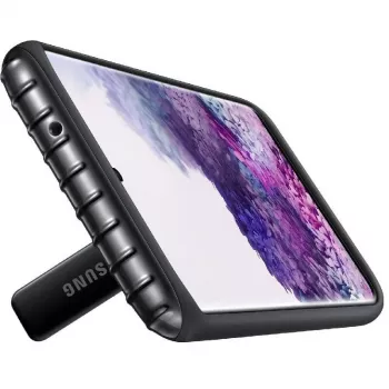 Samsung Galaxy Note20 / Note20 5G apsauginis dėklas su dangteliu, juodas
