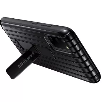 Samsung Galaxy Note20 / Note20 5G apsauginis dėklas su dangteliu, juodas
