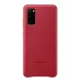 Samsung Galaxy S20 Leather Cover Case Red