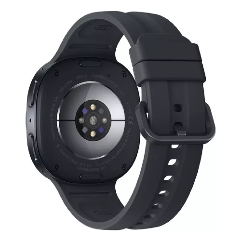 Samsung Galaxy Watch 9 40mm išmanusis laikrodis su 1.3 colio Super AMOLED ekranu, juodos spalvos