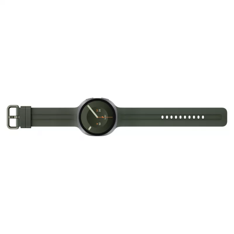 Samsung Galaxy Watch9 LTE 44 mm Silver Smartwatch su Olive Sport juostele M/L
