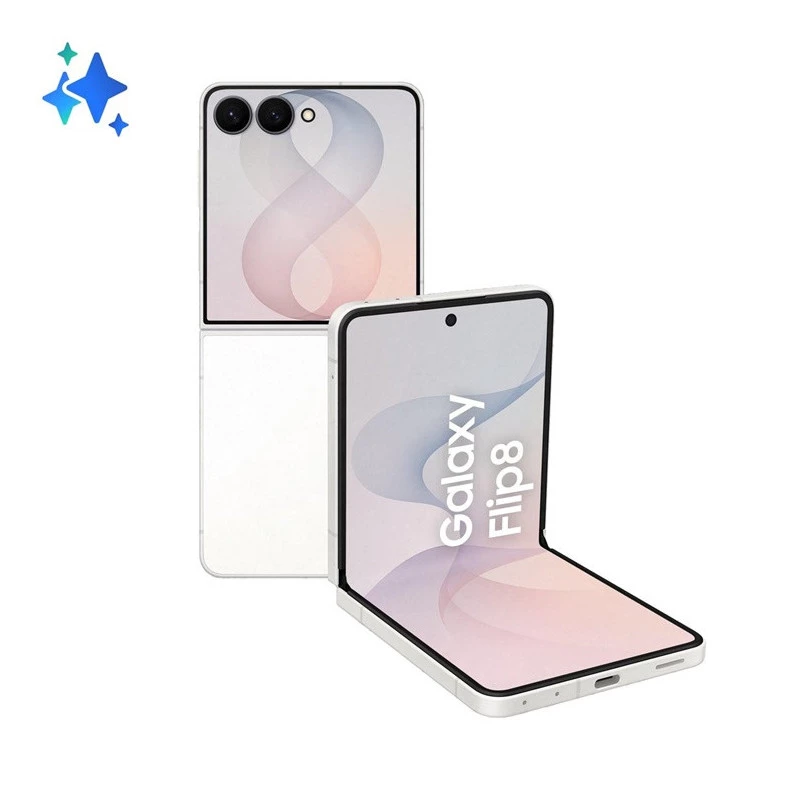 Samsung Galaxy Z Flip8 5G 256GB Cream – Sulankstomas išmanusis telefonas su 6.9 colio Dynamic AMOLED 2X ekranu, 12GB RAM, Dual SIM