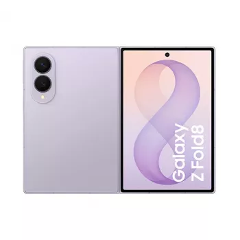 Samsung Galaxy Z Fold8 5G išmanusis telefonas, 12GB RAM, 256GB atmintis, levandų spalvos, 7,6 colio Dynamic AMOLED ekranas, Dual SIM, Android