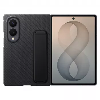 Samsung Galaxy Z Fold8 Carbon Standing Case su atrama – juoda, EF-XF971SBEGWW