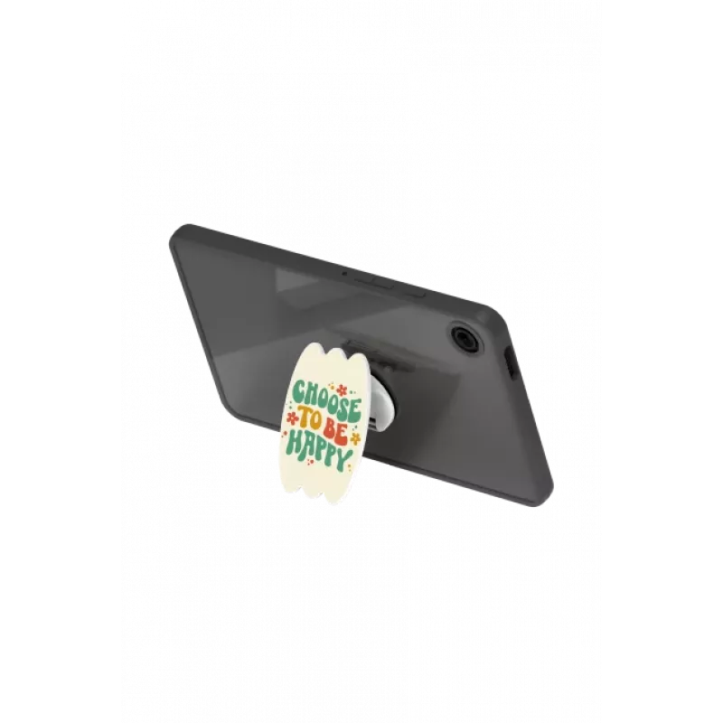 SAMSUNG GP-FPX115AMBGW Tab A9 Hybrid Edge Cover su piršto laikikliu, permatoma, žalia