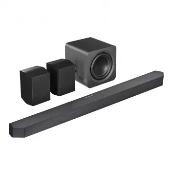 Samsung Q-Series HW-Q990H 11.1.4 kanalų garso juosta su belaidžiu žemų dažnių garsiakalbiu ir galiniais garsiakalbiais, juoda
