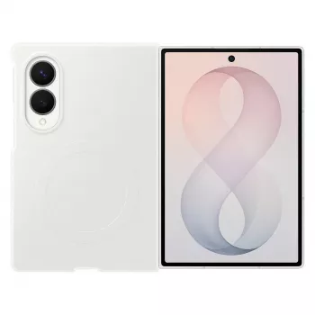 Samsung Silicone Magnet Case Galaxy Z Fold 8 – baltas (suderinamas su MagSafe) | Kur.lt