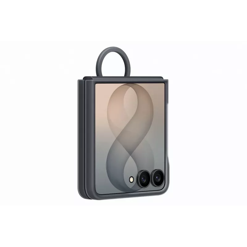 Samsung Silicone Ring Magnetic Case Galaxy Z Flip8, juoda (EF-EF776CBEGWW)