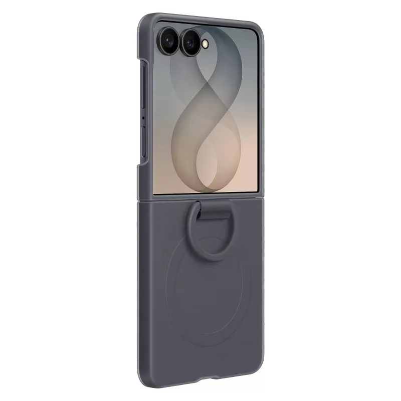 Samsung Silicone Ring Magnetic Case Galaxy Z Flip8, juoda (EF-EF776CBEGWW)