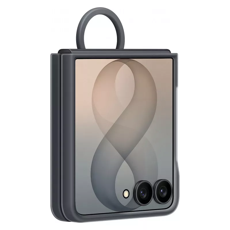 Samsung Silicone Ring Magnetic Case Galaxy Z Flip8, juoda (EF-EF776CBEGWW)