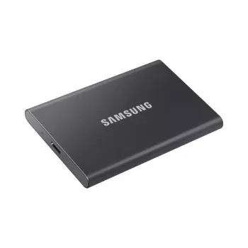Samsung T7 Portable SSD, 2000 GB, USB Type-C, 3.2 Gen 2, 1050 MB/s, Password, Grey