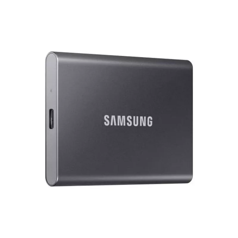 Samsung T7 Portable SSD, 2000 GB, USB Type-C, 3.2 Gen 2, 1050 MB/s, Password, Grey