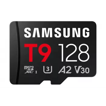 Samsung T9 MB-MH128T 128GB microSDXC UHS-I U3 V10 Memory Card