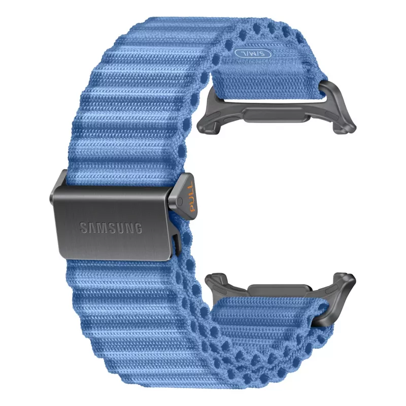 Samsung Trail Band, skirtas Galaxy Watch Ultra/2, mėlynas, 22 mm fluoroelastomeras, titano G formos užsegimas