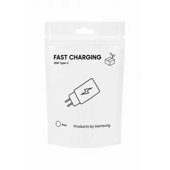 Samsung Travel Adapter TA800 USB-C 25W Baltas (be laido)