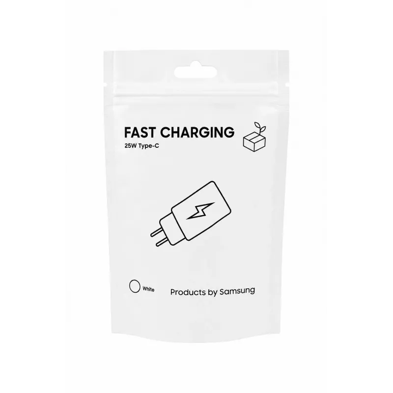 Samsung Travel Adapter TA800 USB-C 25W Baltas (be laido)