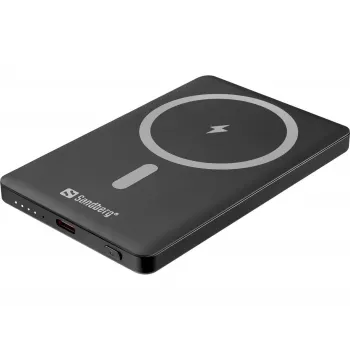 Sandberg Magnet Powerbank 5000 Saver (5000 mAh, 20W Power Delivery, juoda)