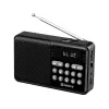 SANDBERG Speaker Radio FM+BT Recharge nešiojamas Bluetooth garsiakalbis su FM radiju, AUX, USB, MicroSD, 6W, juodos spalvos