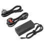 SANDBERG USB-C AC Charger PD100W EU+UK – 100W USB-C Power Delivery sieninis įkroviklis, keičiami EU/UK kištukai, juodas