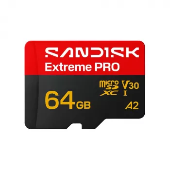 „SanDisk Extreme PRO“ microSDXC 64GB UHS-I U3 V30 iki 200 MB/s skaitymo