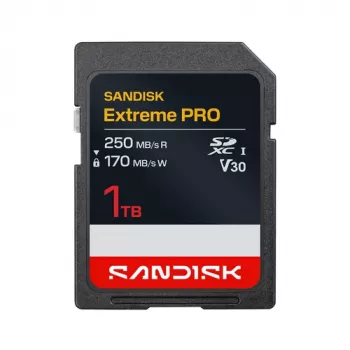 SanDisk Extreme Pro SDXC 1TB iki R 250MB/s R 170MB/s UHS-I, 4K UHD