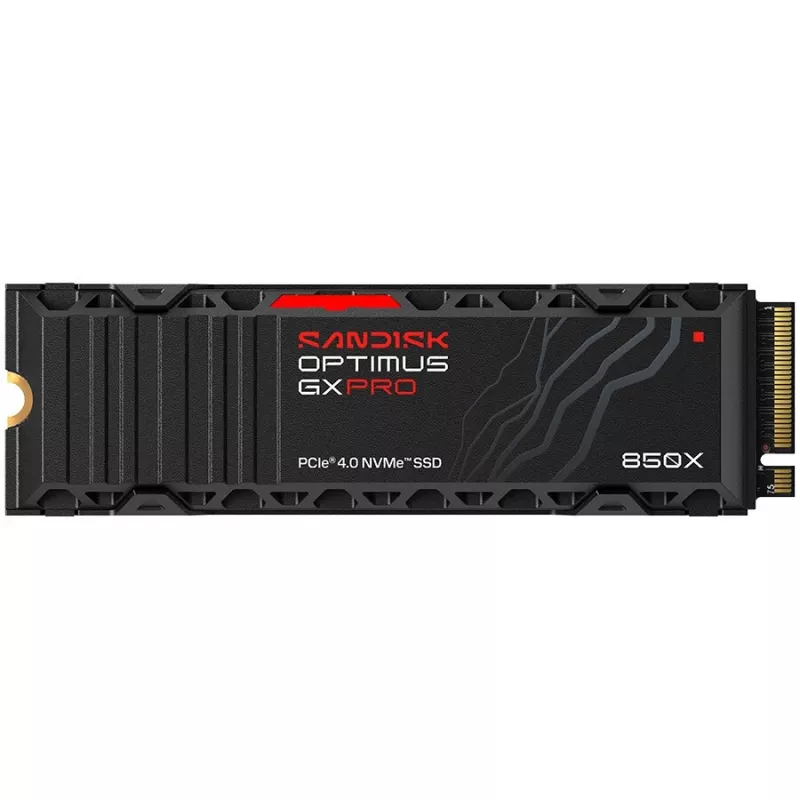 SanDisk Optimus GX PRO 850X 4TB vidinis SSD, M.2 2280 D5-M, PCIe 4.0 x4 NVMe, TCG Opal Encryption 2.01, integruotas radiatoriukas