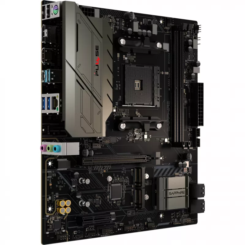 SAPPHIRE PULSE B550M AMD AM4 DDR4 Micro-ATX pagrindinė plokštė