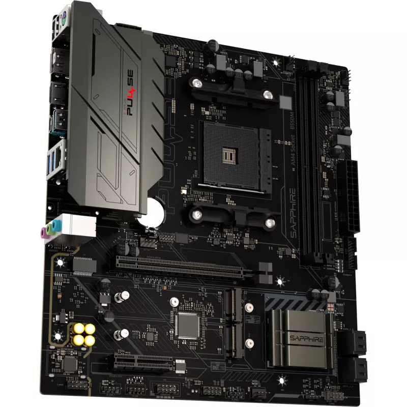 SAPPHIRE PULSE B550M AMD AM4 DDR4 Micro-ATX pagrindinė plokštė